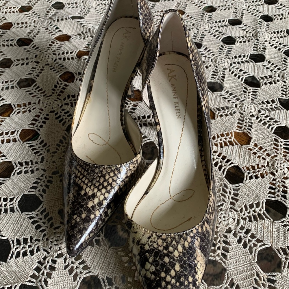 Anne Klein Python Heels